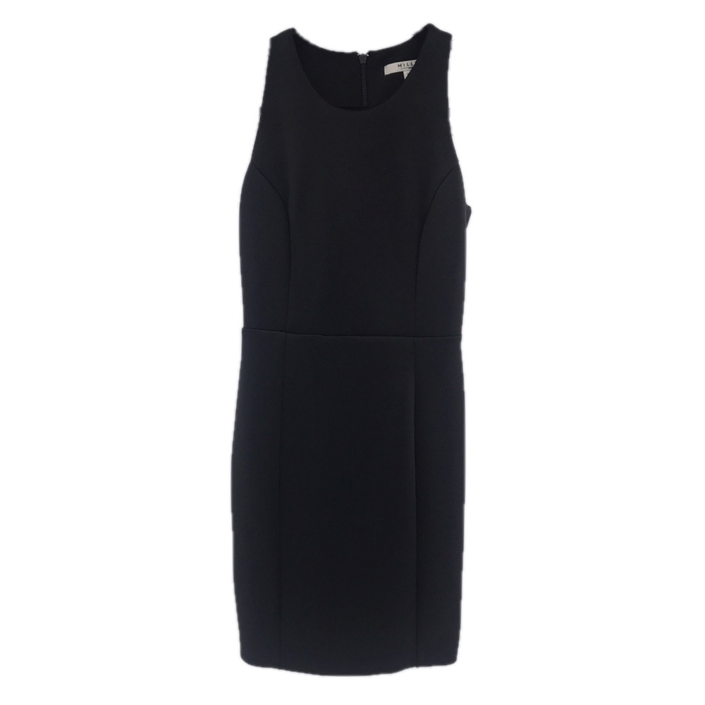 MILLY | Black Scuba Dress - Picture 3 of 7